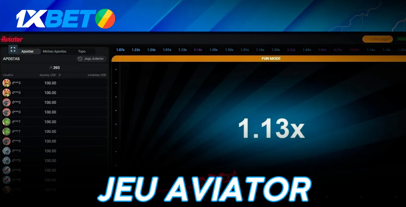 1xBet Aviator, vous pouvez commencer à jouer à ce jeu