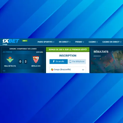 Accédez au site officiel de 1xbet
